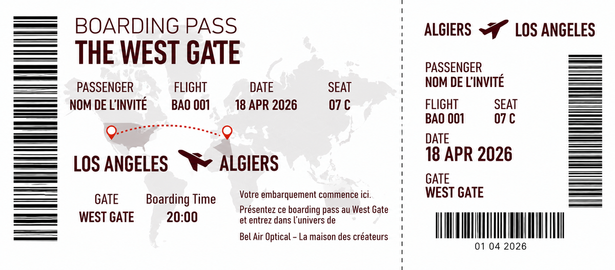 WEST GATE Boarding Pass