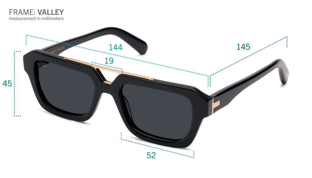 9FIVE Valley - Black & Gold - Gradient Lens